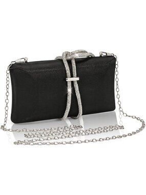 Elegant Satin Evening Clutch Purse for Women | Formal Event Handbag